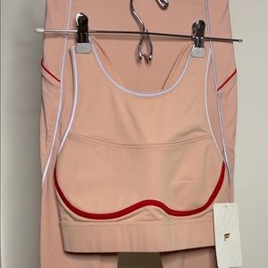 Fabletics Hollographic Pink Workout Set